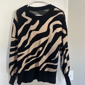 Zebra Print Sweater